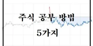 주식 공부 방법 5가지